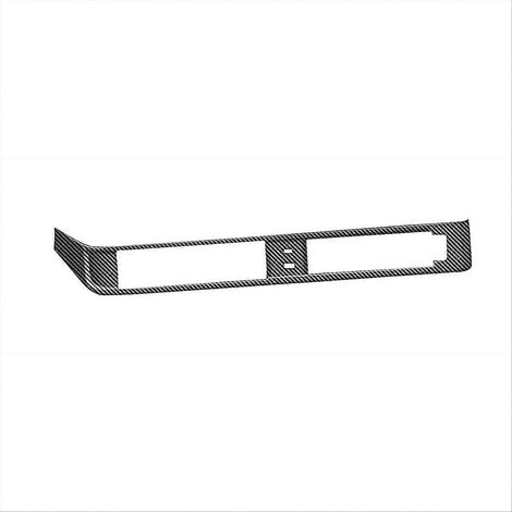 Embellecedor de la consola central del coche, marco del aire acondicionado, fibra de carbono para vehículos con volante a la derecha. (1/5)