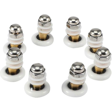 roulettes de 25 mm de diamètre pour porte de douche coulissante en verre, pour meuble de salle de bain. (1/5)