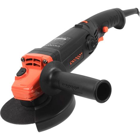 Dnipro-M Amoladora Angular 860W disco 125mm. Control de Velocidad, 4000-11000 rpm. Mango Largo y Empuñadura Auxiliar, Rosca M14, 3 m Cable. Para Corte y Pulido de Metal, Cerámica y Piedra. GL-125S