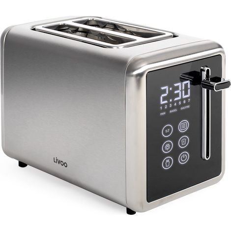 2-scheiben-toaster, 850 w, metallicgrau - Livoo - DOD205 (1/3)