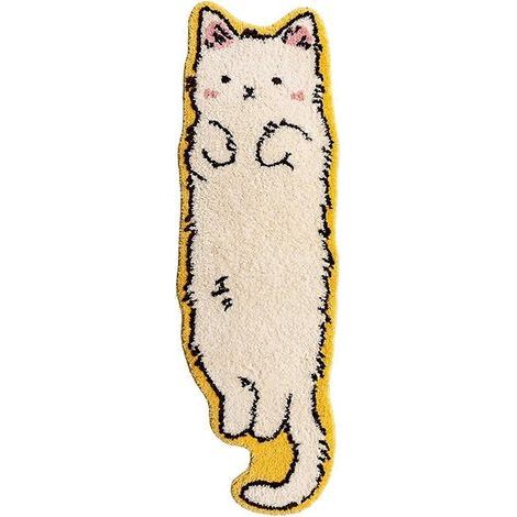 Tapis de chambre en peluche en forme de chat mignon B (1/5)
