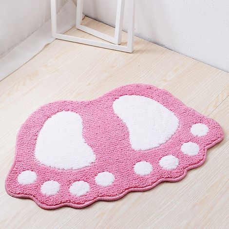 Rutschfeste Badezimmermatte (rosa), 67 x 48 cm, schnelltrocknendes Design, geeignet für Schlafzimmer, Küchen und Flure, leicht zu reinigen und zu pflegen, verbessert die Sicherheit Ihres Zuhauses