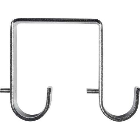 SUPPORTO DOPPIO DA SOFFITTO PER TUBO D.22MM COL.CROMO (1/2)