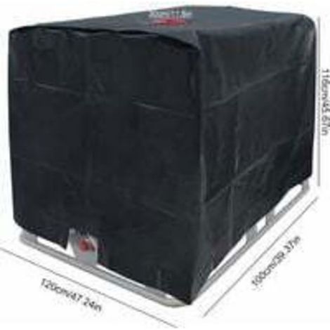 Bâche de réservoir d'eau, Bâche Couverture Réservoir IBC pour Cuve 1000L, Capôt de Protection Container Citerne Eau, Anti-poussière (1/4)