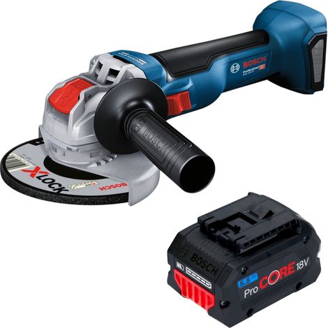 Meuleuse d'angle sans fil Bosch GWX 18V-10 18 V 125 mm sans balais + 1 batterie ProCORE 5,5 Ah - sans chargeur