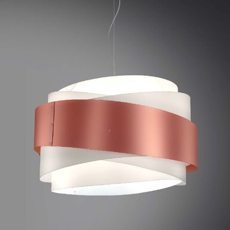 Pendelleuchte BEA fünf Lichter Kupfer Durchmesser 60x h38 cm