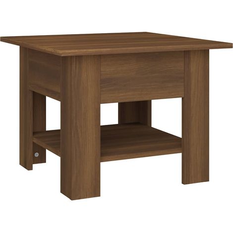Maison Exclusive - Couchtisch Braun Eichen-Optik 55x55x42 cm Holz (1/5)