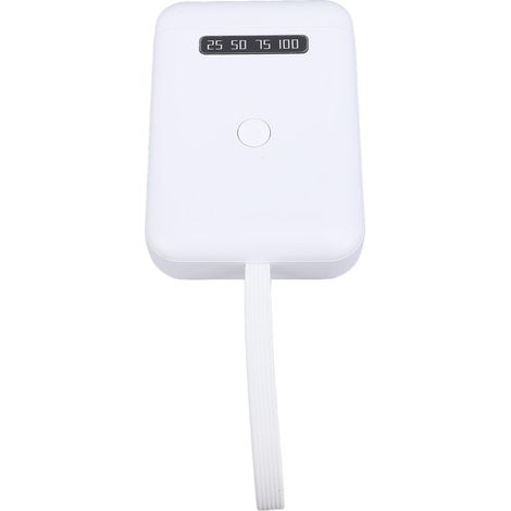 Lampe UV LED 405 nm pour extensions de cheveux, lampe de polymérisation UV portable, batterie rechargeable 5000 mAh, outil pour extensions de cheveux à domicile ou en salon (blanc). (1/5)
