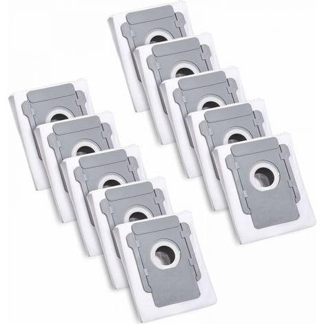 Paquete de 10 aspiradoras para iRobot Roomba i7 i7+ i3 i3+ i4 i4+ i6 i6+ j7 j7+ i8 i8+S9 S9+ E5 E6 E7 Base limpia, accesorio de bolsa de polvo de repuesto para aspiradora iRobot Roomba Allen (1/5)