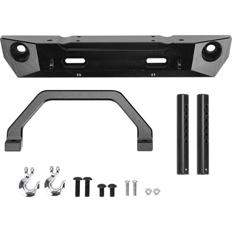 Pare-chocs avant en alliage d'aluminium pour RGT 136100, pièces de rechange et accessoires de mise à niveau pour crawler RC 1/10, couleur noire. (1/5)
