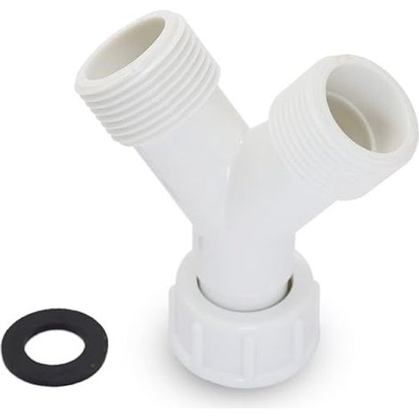 Divisor de manguera de desagüe para lavavajillas de doble vía tipo Y de 3/4" (1/5)