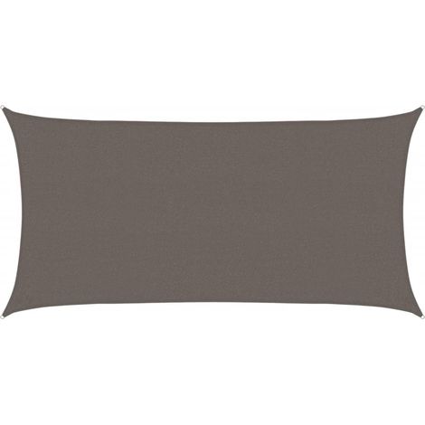 Sunshade Sail 160 g/m² Anthracite 2.5x4.5 m HDPE vidaXL