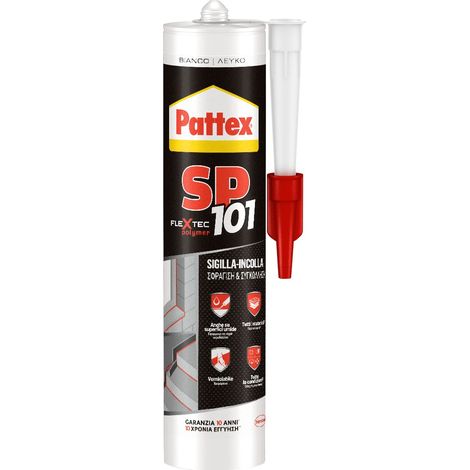 Silicone Sigillante Polimerico Neutro SP101 Bianco 280 ml Box da 12 cartucce 2708060 PATTEX by HENKEL