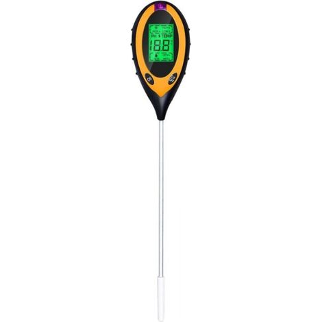 Soil pH Meter, 4-in-1 Soil Moisture/Light/pH/Temperature Tester, Gardening Tool Set, Battery Included YMYNY (1/4)