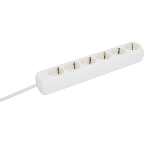 Unitec Steckdosenleiste 6-fach 1,4 m weiss Mehrfachstecker (1/4)