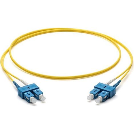 Cable Fibre Optique - Monomode SMF Ultra - Connecteur SC UPC Duplex - 2 x 2,0 mm - Jaune - 1 Pièce
