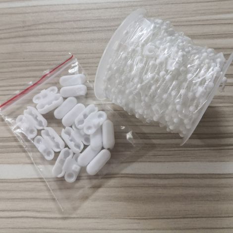 127mm bottom bead, 10-meter bead buckle, 10 vertical blinds, plastic accessory set (1/5)