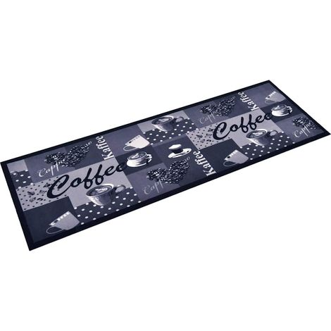 Maison Exclusive - Küchenbodenmatte Waschbar Kaffee Blau 45x150 c (1/5)