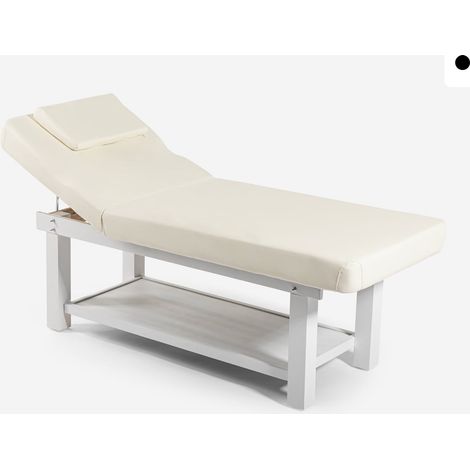 Camilla de masaje profesional relax 2 cuerpos esteticista SPA Larex - Blanco (1/5)