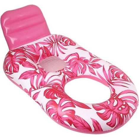 Aufblasbare Lounge-Luftmatratze – Wasser-Relaxstuhl – Entspannen im Wasser – Integrierter Getränkehalter – 160 x 120 x 70 cm – Blau (1/5)