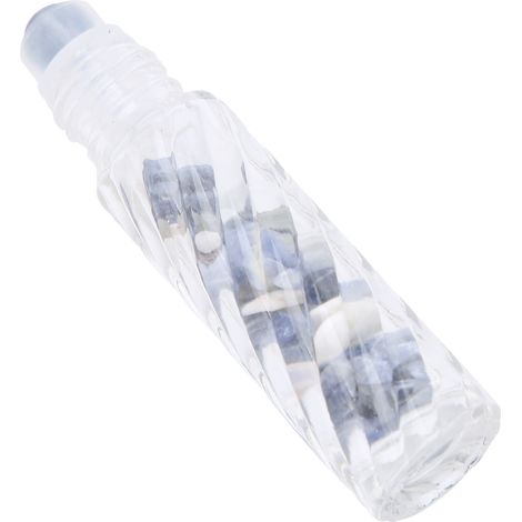 Flacon roll-on 10ml portable pour huiles essentielles - Bille en verre bleue, idéal aromathérapie et soins naturels (1/5)