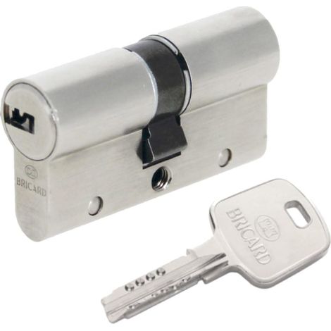 Cylindre de serrure double entrée Serial Xp 30+40 Nickelé (1/4)