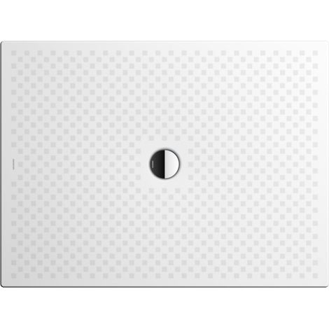 Kaldewei – Receveur de douche extra plat 110 x 80 cm – Acier émaillé résistant aux rayures – Drain rond central – Compatible bonde 90 mm (1/5)