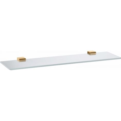 Tablette de douche NIL en verre et laiton doré 60 cm (1/2)