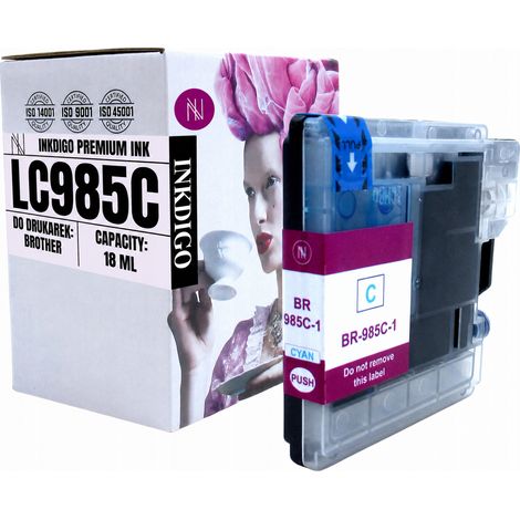 Inkdigo LC985C Tinte kompatibel mit Brother DCP-J125, MFC-J220, DCP-J315W, TÜV-zertifiziert (1/5)