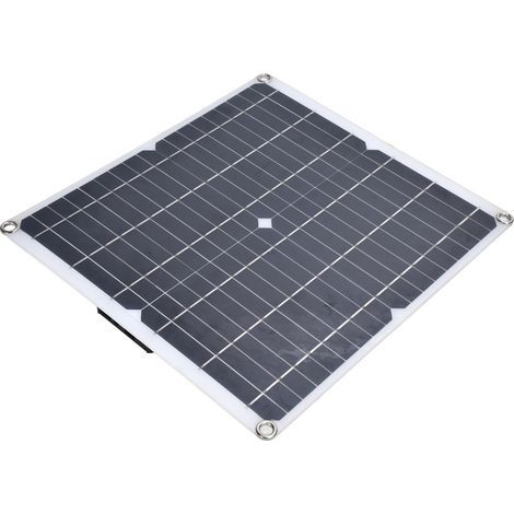 35W 12V Solarpanel mit zwei USB-Anschlüssen für den Außenbereich, flexibles monokristallines Silizium-Solarpanel (1/5)