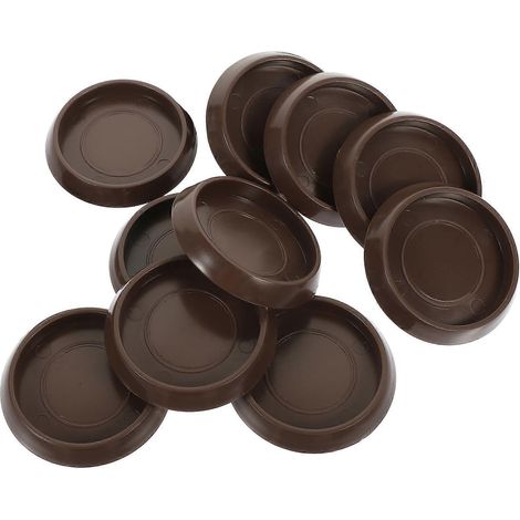 Lot de 10 dessous de plat multifonctions pour meubles, butées de lit compactes en plastique pour canapé-5.2X4.5cm-Coffee 1 (1/3)
