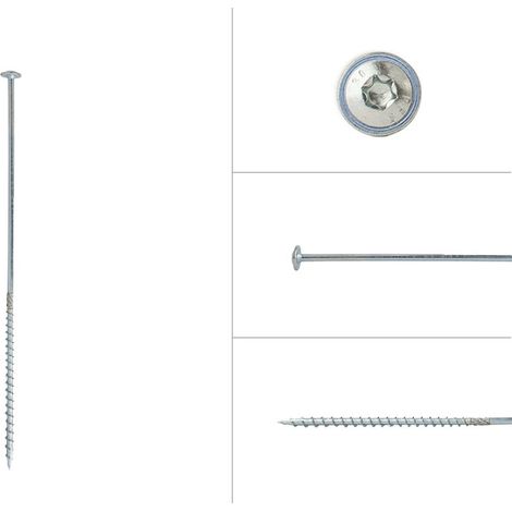 Tellerkopfschrauben Verzinkt 6 x 260 mm Torx 30 - Schachtel 50