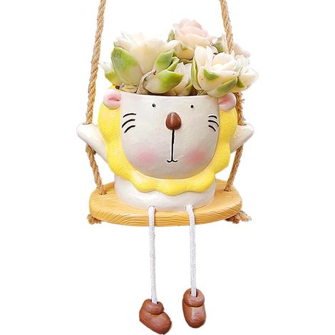 Jardinières Suspendues - Panier pour Succulentes Design Cartoon avec Pieds (1/5)