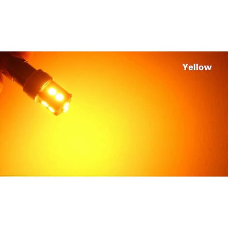 Ba9s T4W - Feux de stationnement latéraux haute puissance CANbus sans erreur LED inversée - Blanc (BA9S T4W JAUNE) (1/5)