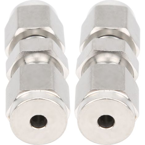 raccords à compression droits à double anneau en acier inoxydable 316 pour tuyau (Ф1/8) (1/5)
