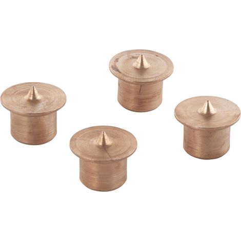 Wolfcraft Dübelfix Dübelmarkierer Dübelhilfe, Markierhilfe , Ø 10 mm, 4 Stück