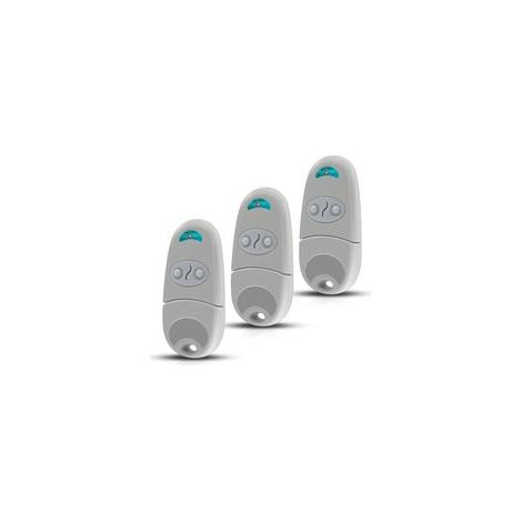 Mando a distancia para puerta de garaje 433,92 MHz – Compatible con T0P432NA – 2 canales, 3 mandos – Para puertas de garaje y portales automatizados (1/5)