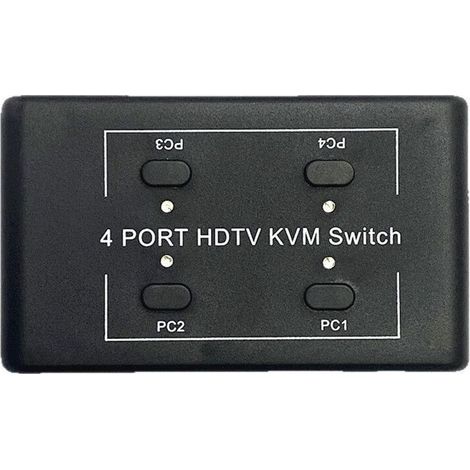 Commutateur KVM 4X1 4K Compatible , RéPartiteur, Hub USB, Adaptateur de Transfert, Chargeur de TéLéPhone, Station D'Accueil pour PC (1/2)