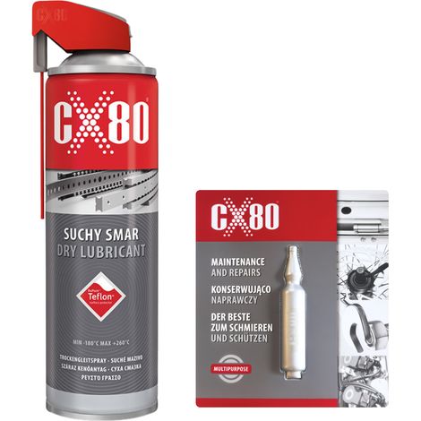 Lubrificante secco per catena CX80 DUOSPRAY 500 ml + conservante GRATUITO (1/3)