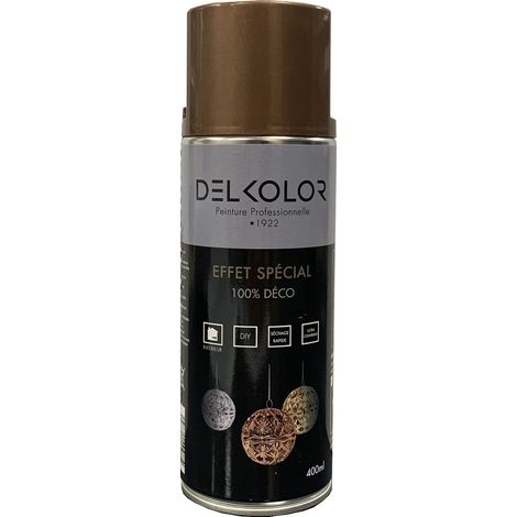 Delkolor Peinture Effet Spécial en Aérosol 400 ml  Couleur: CUIVRE