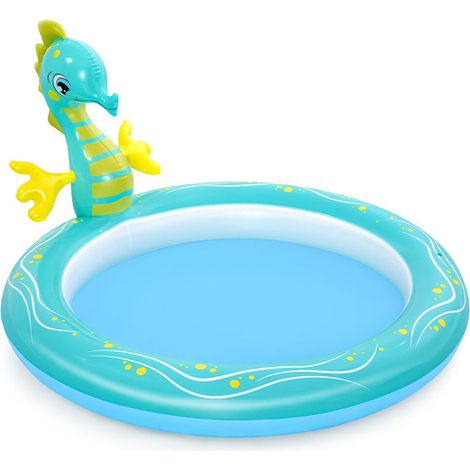 Bestway Piscina Gonfiabile Cavallo dei Mari Multicolore Blu (1/5)