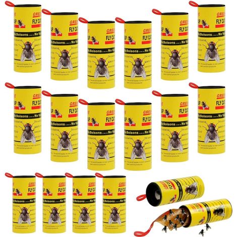 Rubans Attrape Mouches – Papier Tue Mouche Interieur – Rouleaux de Papier Tue-Mouches – Flintronic A (1/5)