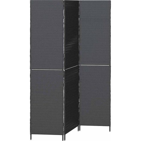 Paravent Noir 146 x 180 cm. polyrotin