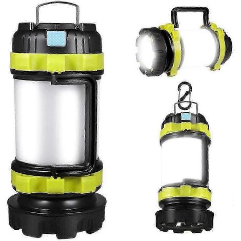 Lanterne de camping portable LED puissante, lampe de recherche extérieure rechargeable (1/5)