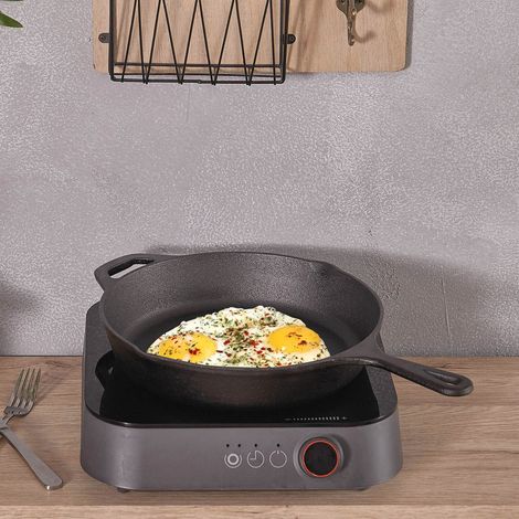 26CM Round Cast Iron Non-stick Frying Pan