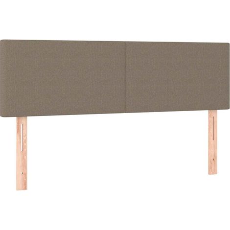 Maison Exclusive - Cabeceros tela gris taupe 144x5x78/88 cm (1/5)