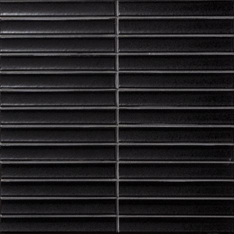 Mosaïque de grès cérame Zen INAX YUKI BORDER - Black boîte de 1.01 m2 - - boîte de 1.01 m2