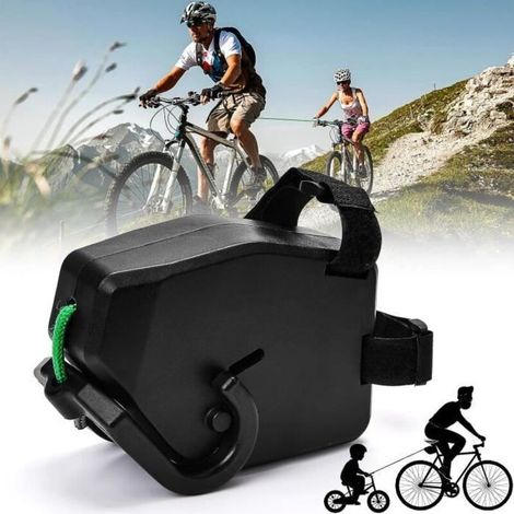 Sangle de remorquage pour vélo - Accessoires de vélo - 2,5 m - Rétractable - Charge utile 300 kg - ABS (1/4)