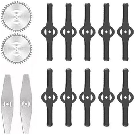 Accessoires pour tondeuses à gazon Lames de désherbeur électrique Lames de scie Manche télescopique léger pour la coupe du gazon, l'entretien de l'allée et du jardin