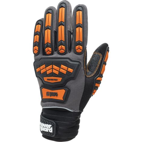 Lotto di 5 - Guanti EUROSTRONG MX600 - Grigio/Arancione Taglia 10 (1/5)